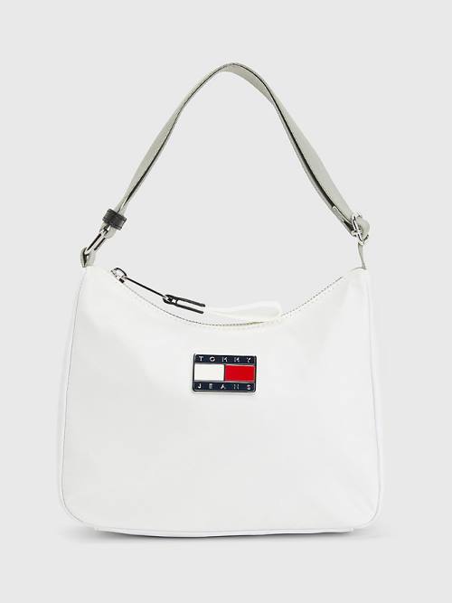 Ženske Tommy Hilfiger Festival Shoulder Torbe Bela | TH049OCI