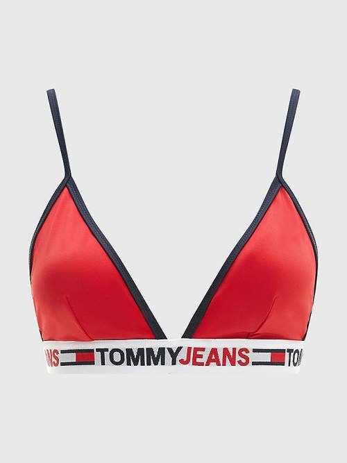 Ženske Tommy Hilfiger Fixed Triangle Bikini Top Kupaći Kostimi Crveni | TH854NIB