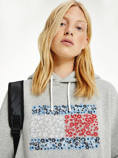 Ženske Tommy Hilfiger Floral Logo Haljine Siva | TH236GNJ