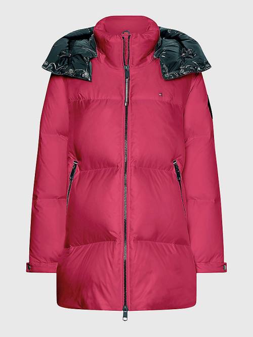 Ženske Tommy Hilfiger Gloss Matte Down Puffer Jakna Ljubičasta | TH170CUW