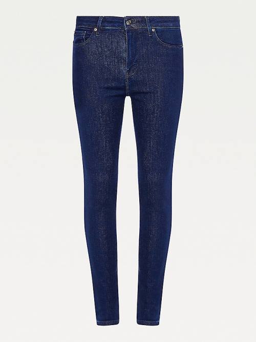 Ženske Tommy Hilfiger Harlem High Rise Super Skinny Farmerke Denim Plava | TH540LUO