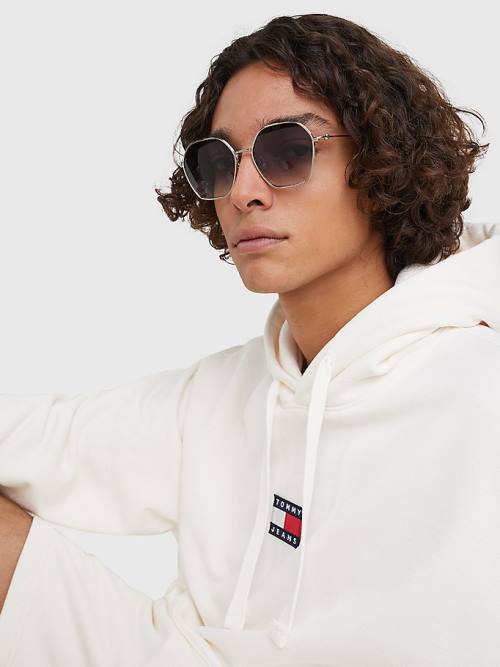 Ženske Tommy Hilfiger Hexagonal Lens Sunčane Naočare Siva | TH523EDM