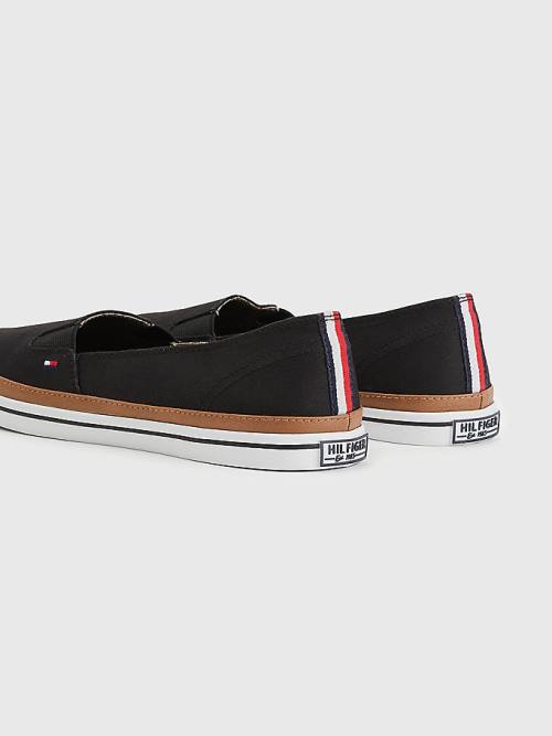 Ženske Tommy Hilfiger Iconic Slip-On Patike Crna | TH743JWA