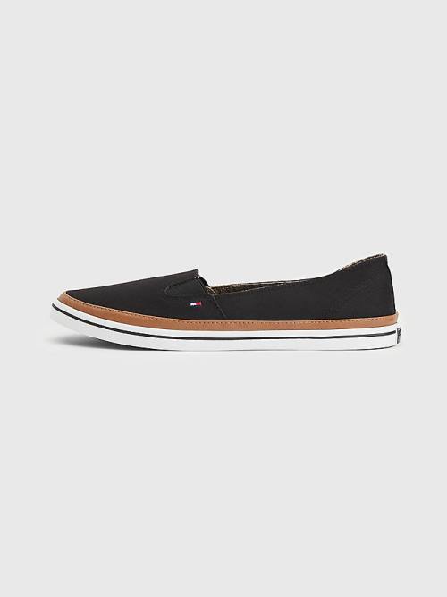 Ženske Tommy Hilfiger Iconic Slip-On Patike Crna | TH743JWA