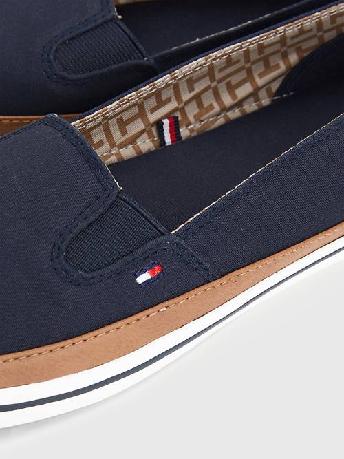 Ženske Tommy Hilfiger Iconic Slip-On Patike Plava | TH901ZAC