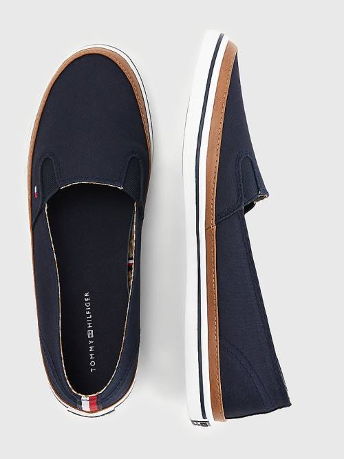 Ženske Tommy Hilfiger Iconic Slip-On Patike Plava | TH901ZAC