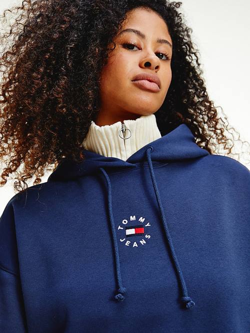 Ženske Tommy Hilfiger Logo Embroidery Haljine Plava | TH948TDP