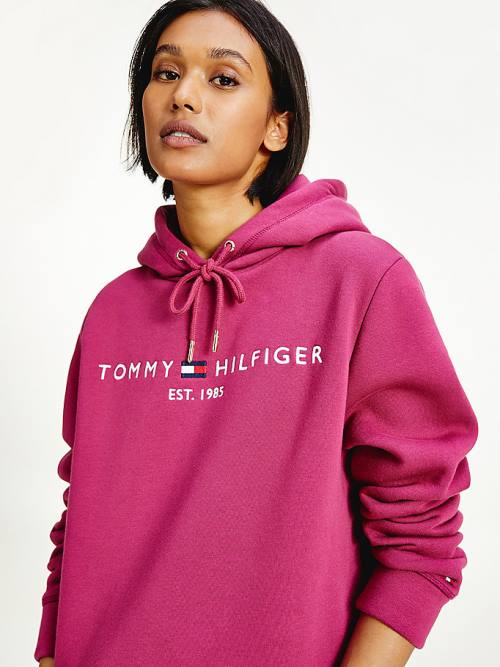 Ženske Tommy Hilfiger Logo Haljine Crveni | TH876VSZ