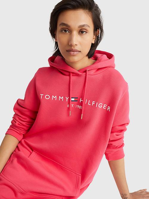 Ženske Tommy Hilfiger Logo Haljine Roza | TH936YPQ