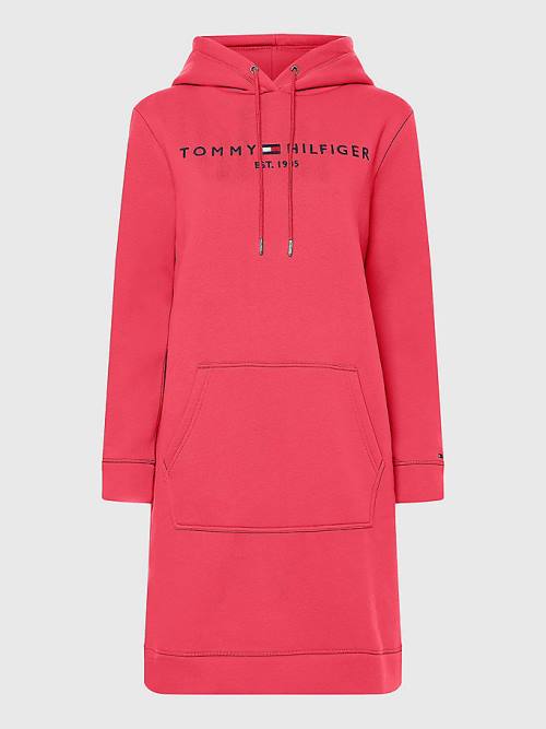 Ženske Tommy Hilfiger Logo Haljine Roza | TH936YPQ