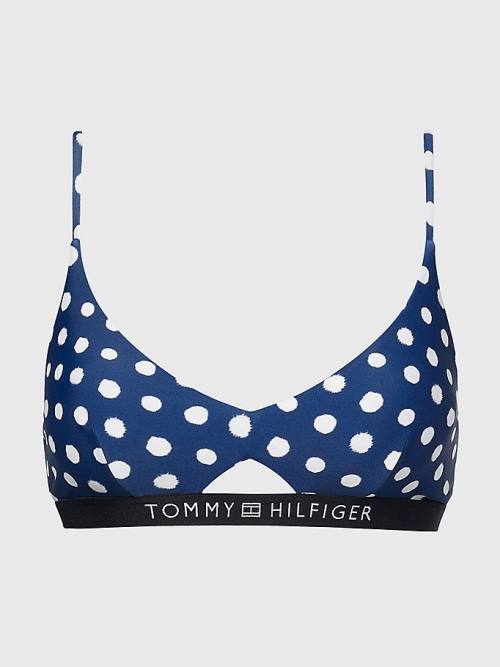 Ženske Tommy Hilfiger Logo Waistband Bikini Bralette Kupaći Kostimi Plava | TH135TMN