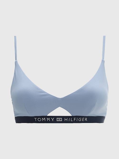 Ženske Tommy Hilfiger Logo Waistband Bikini Bralette Kupaći Kostimi Plava | TH167KQO