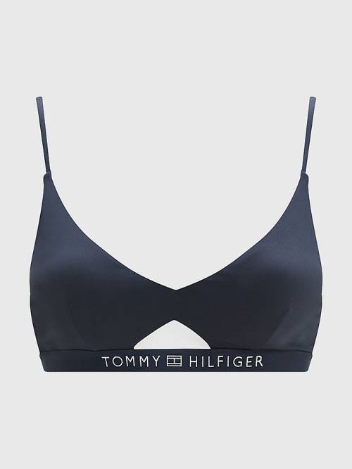 Ženske Tommy Hilfiger Logo Waistband Bikini Bralette Kupaći Kostimi Plava | TH852TMH