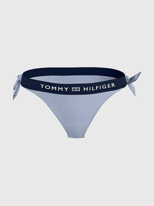 Ženske Tommy Hilfiger Logo Waistband Cheeky Fit Bikini Bottoms Kupaći Kostimi Plava | TH841YZJ