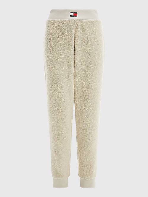 Ženske Tommy Hilfiger Lounge Sherpa Joggers Pantalone Bež | TH621HYO