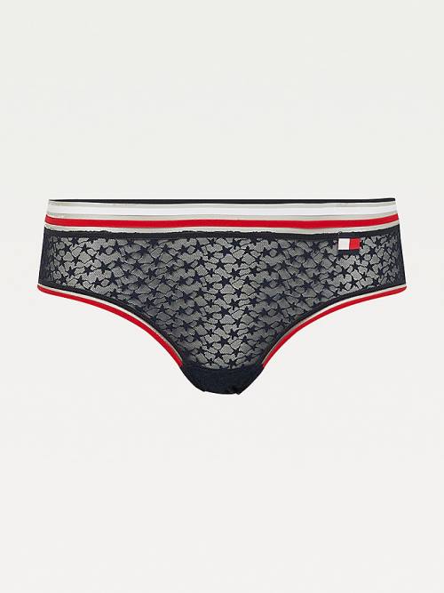 Ženske Tommy Hilfiger Mesh Signature Hipster Briefs Donji veš Plava | TH248RIG