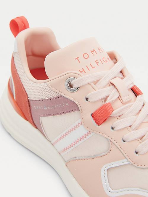 Ženske Tommy Hilfiger Metallic Retro Patike Roza | TH601NWU