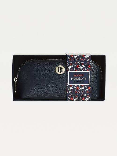 Ženske Tommy Hilfiger Monogram Makeup Bag Gift Set Kape Plava | TH895WBU