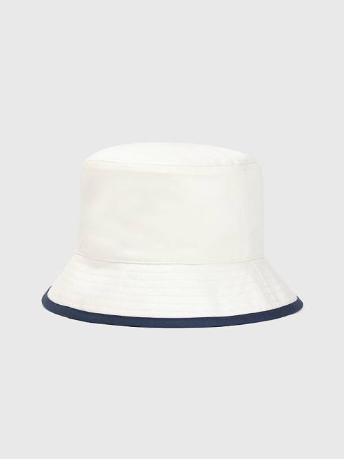 Ženske Tommy Hilfiger Organic Cotton Bucket Kape Bela | TH036VYX