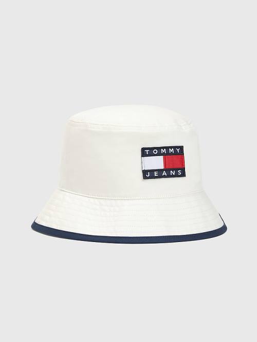 Ženske Tommy Hilfiger Organic Cotton Bucket Kape Bela | TH036VYX