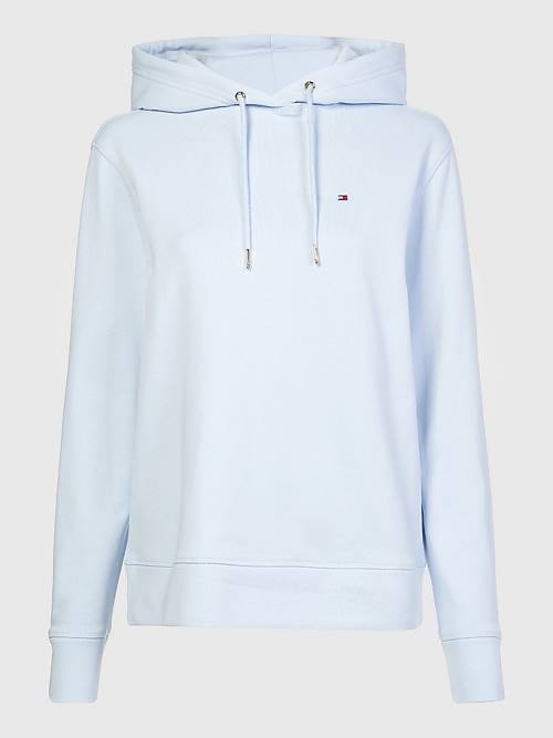 Ženske Tommy Hilfiger Organic Cotton Regular Fit Duks Hoodie Plava | TH630WOT