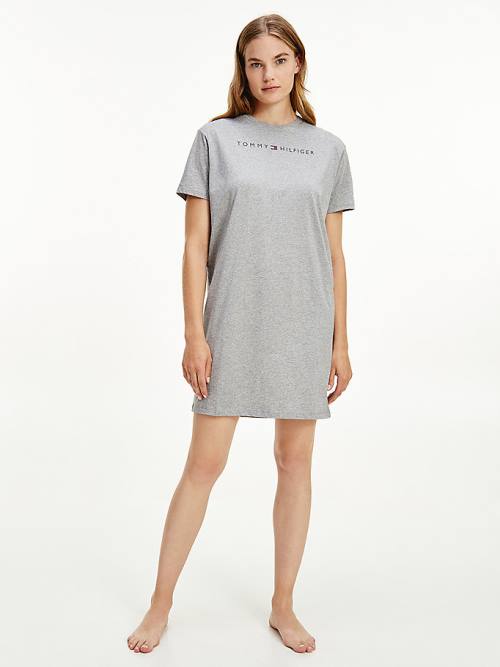 Ženske Tommy Hilfiger Original Half Sleeve Nightdress Pidžama Siva | TH721BKV