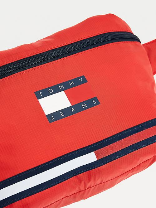 Ženske Tommy Hilfiger Packable Poncho Bum Torbe Crveni | TH682OYI