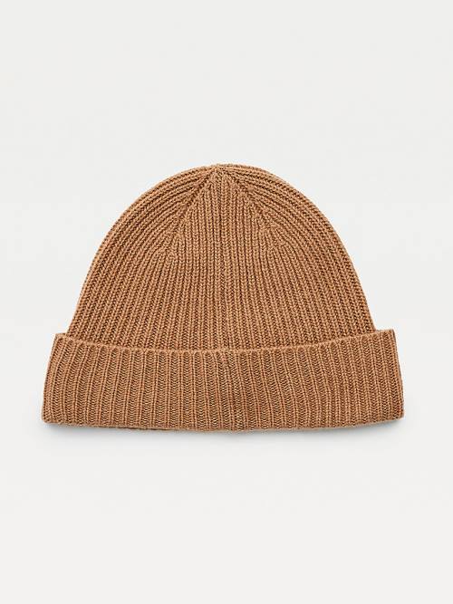 Ženske Tommy Hilfiger Pure Cashmere Beanie Kape Braon | TH519VQB