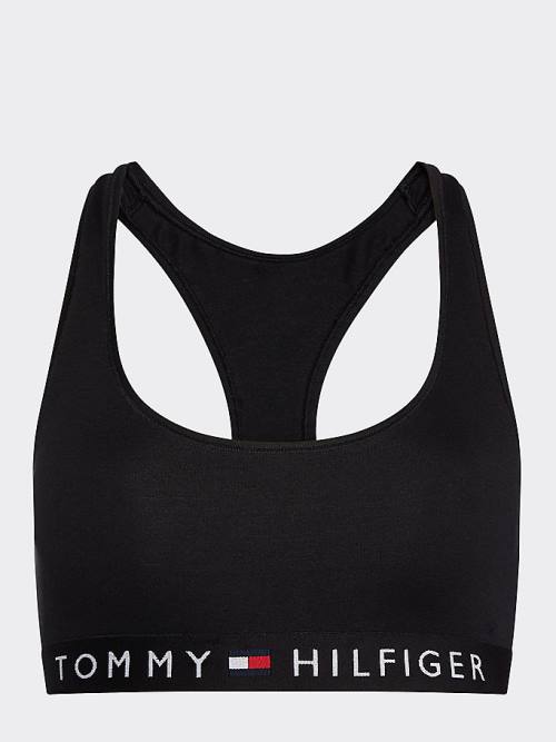 Ženske Tommy Hilfiger Racerback Scoop Neck Bralette Donji veš Crna | TH098ZNF