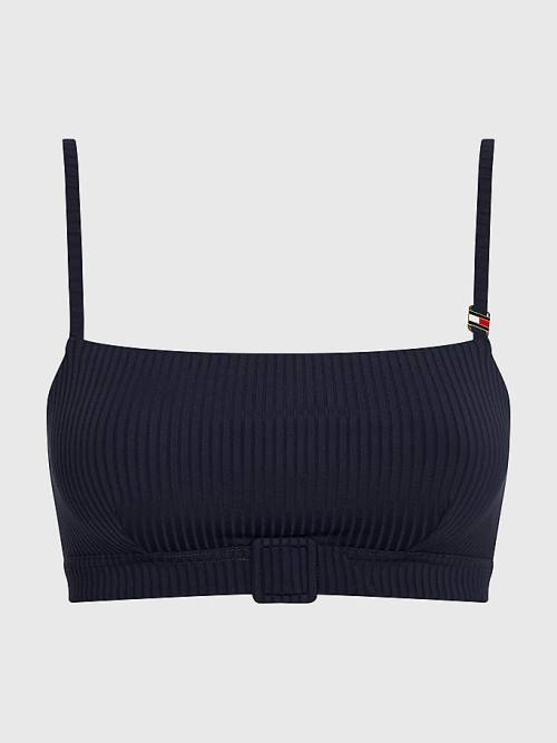 Ženske Tommy Hilfiger Ribbed Bikini Bralette Kupaći Kostimi Plava | TH295OWN