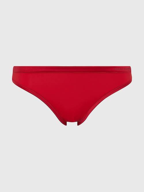 Ženske Tommy Hilfiger Satin Trim Bikini Briefs Donji veš Crveni | TH632SHB