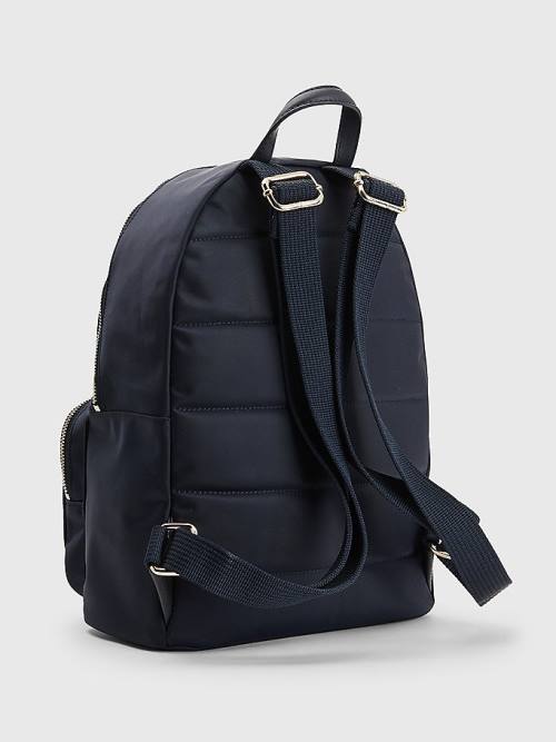 Ženske Tommy Hilfiger Signature Tape Backpack Torbe Plava | TH952IFN