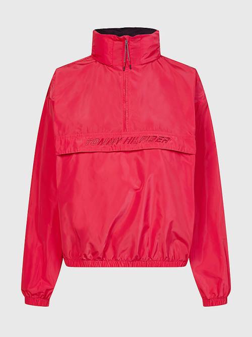 Ženske Tommy Hilfiger Sport Half-Zip Relaxed Fit Anorak Jakna Roza | TH741ALR