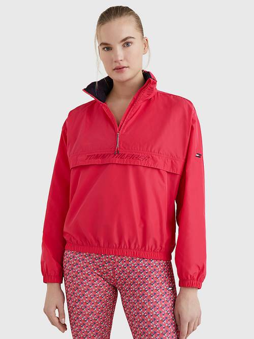 Ženske Tommy Hilfiger Sport Half-Zip Relaxed Fit Anorak Jakna Roza | TH741ALR