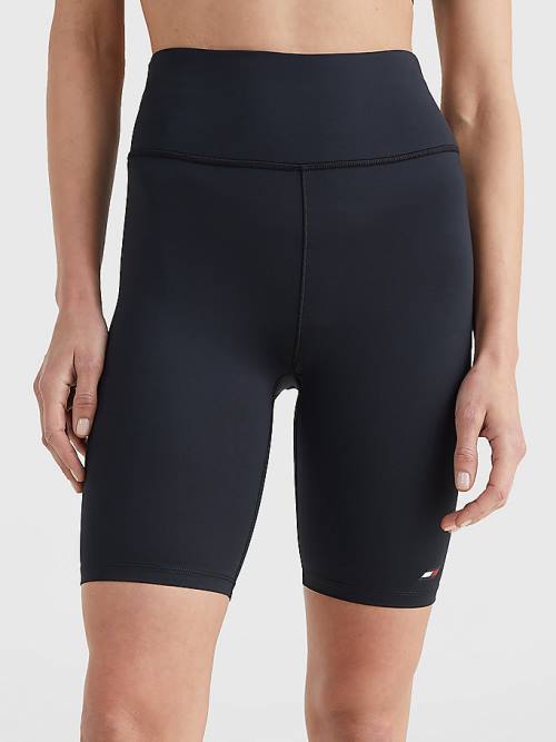 Ženske Tommy Hilfiger Sport Performance Skinny Fit Šortsevi Crna | TH045FMS