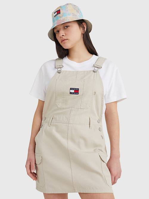 Ženske Tommy Hilfiger Surplus Dungaree Haljine Bež | TH634KQR