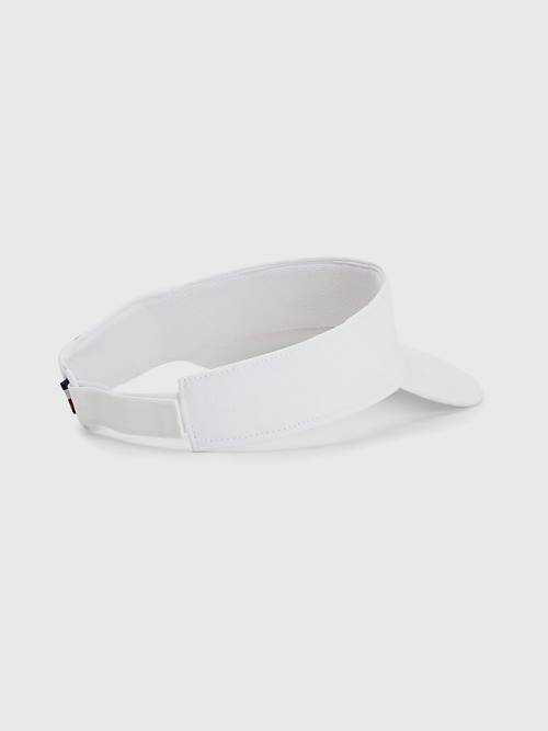 Ženske Tommy Hilfiger TH Modern Iconic Signature Visor Kape Bela | TH465VPK