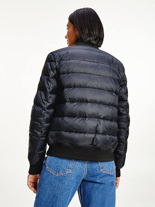 Ženske Tommy Hilfiger TH Protect Lightweight Filled Bomber Jakna Crna | TH541XDF