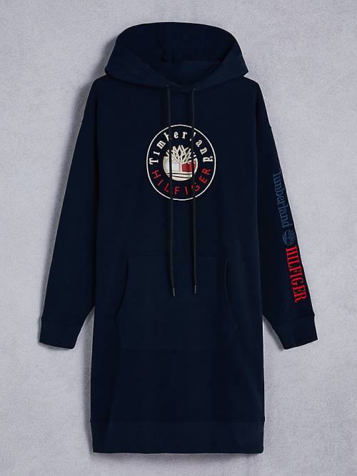 Ženske Tommy Hilfiger TOMMYXTIMBERLAND Logo Haljine Plava | TH395AJO