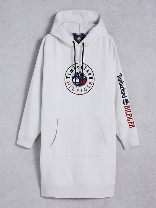 Ženske Tommy Hilfiger TOMMYXTIMBERLAND Logo Haljine Bela | TH470SDC