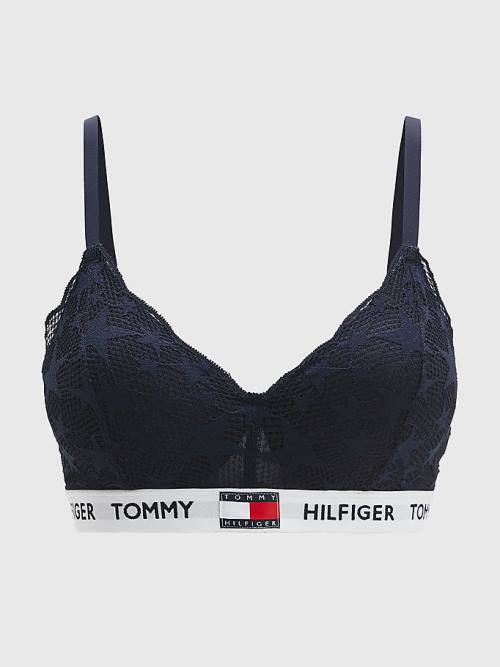 Ženske Tommy Hilfiger Tommy 85 Star Lace Non-Wired Push-Up Bra Donji veš Plava | TH953NJZ