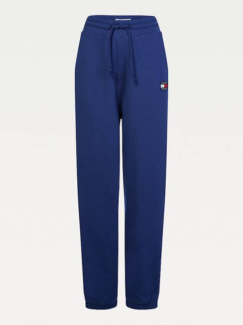 Ženske Tommy Hilfiger Tommy Badge Relaxed Joggers Pantalone Plava | TH071ZCM