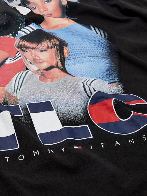 Ženske Tommy Hilfiger Tommy Revisited TLC Oversized Majice Crna | TH821REN