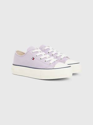 Djevojčice Tommy Hilfiger Canvas Chunky Low-Top Patike Ljubičasta | TH025OHD