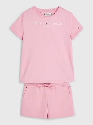 Djevojčice Tommy Hilfiger Essential And Shorts Set Duksevi Roza | TH385XOW