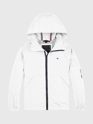 Djevojčice Tommy Hilfiger Essential Hooded Jakna Bela | TH560NJS