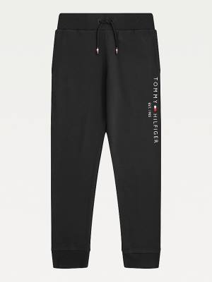 Djevojčice Tommy Hilfiger Essential Organic Cotton Logo Joggers Pantalone Crna | TH051TPZ