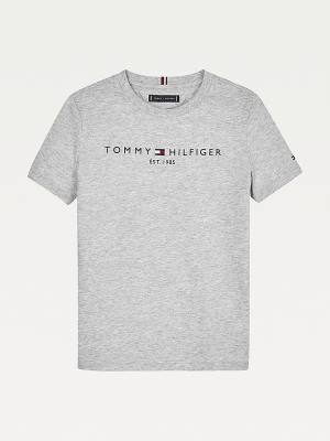 Djevojčice Tommy Hilfiger Essential Organic Cotton Logo Majice Siva | TH207UBI