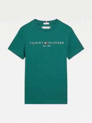 Djevojčice Tommy Hilfiger Essential Organic Cotton Majice Zeleno | TH526RAO