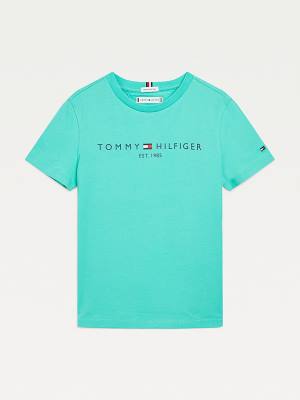 Djevojčice Tommy Hilfiger Essential Organic Cotton Majice Zeleno | TH841WYH